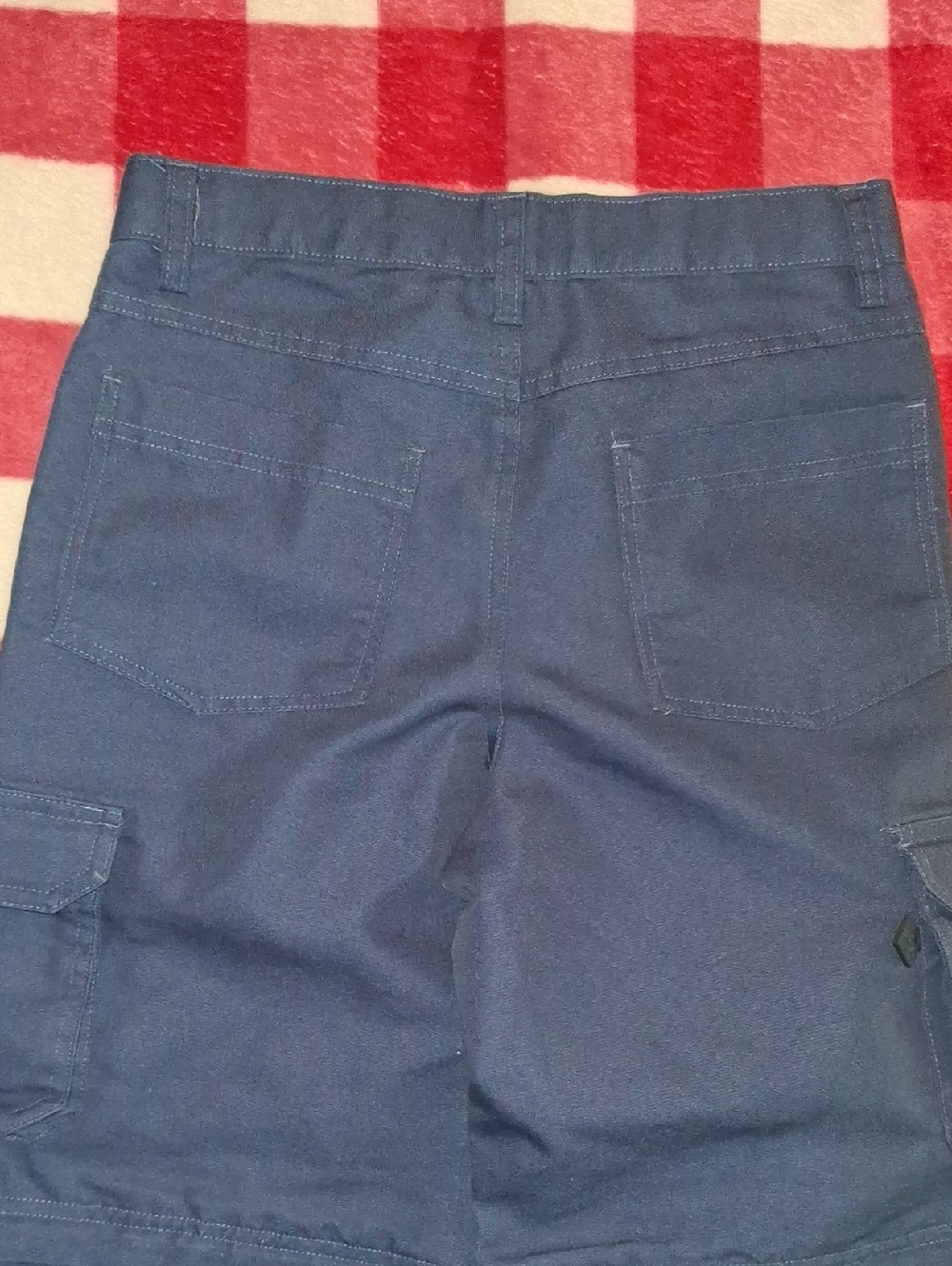 Boy Cub Scouts BSA Switchback Convertible Cargo Pants Shorts Size 8 Navy Uniform - Picture 13 of 14